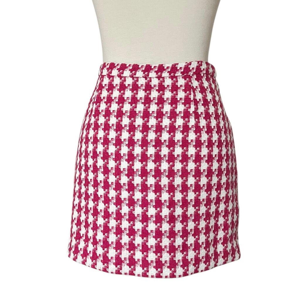 NWT‎ WAYF Women's Houndstooth Tweed Blazer & Skirt Two-Piece Set Size XS - Picture 8 of 12